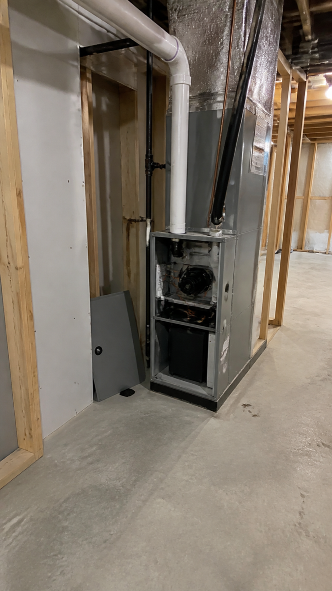 Synthetic wide view of mechanical equipment with clear service access